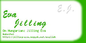 eva jilling business card